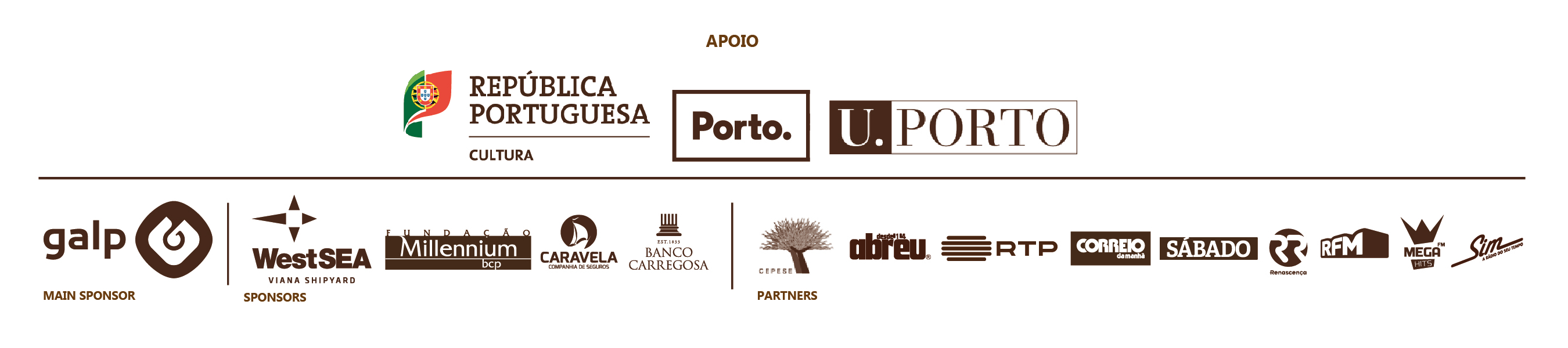 Patrocinadores da Exposição